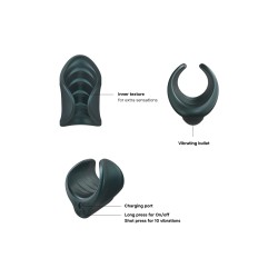 Masturbateur vibrant Starter Pine Grey - Man Wan 2